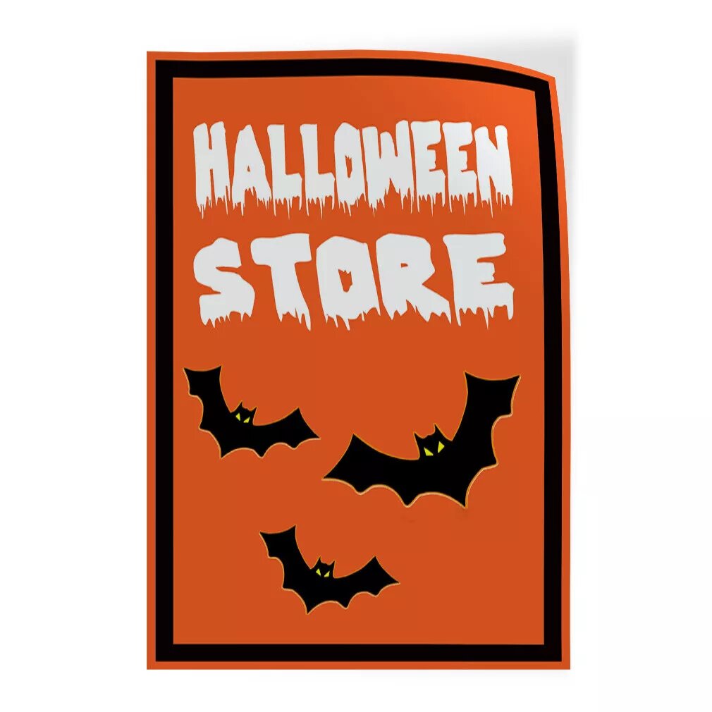 Kitcheniva Door Decals Vertical Vinyl Stickers Halloween Store