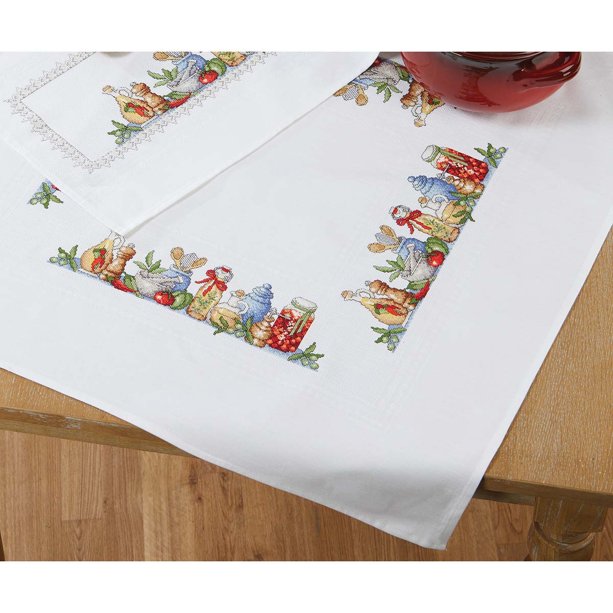 Craftways  Kitchen Time Table Topper Counted Cross-Stitch Kit