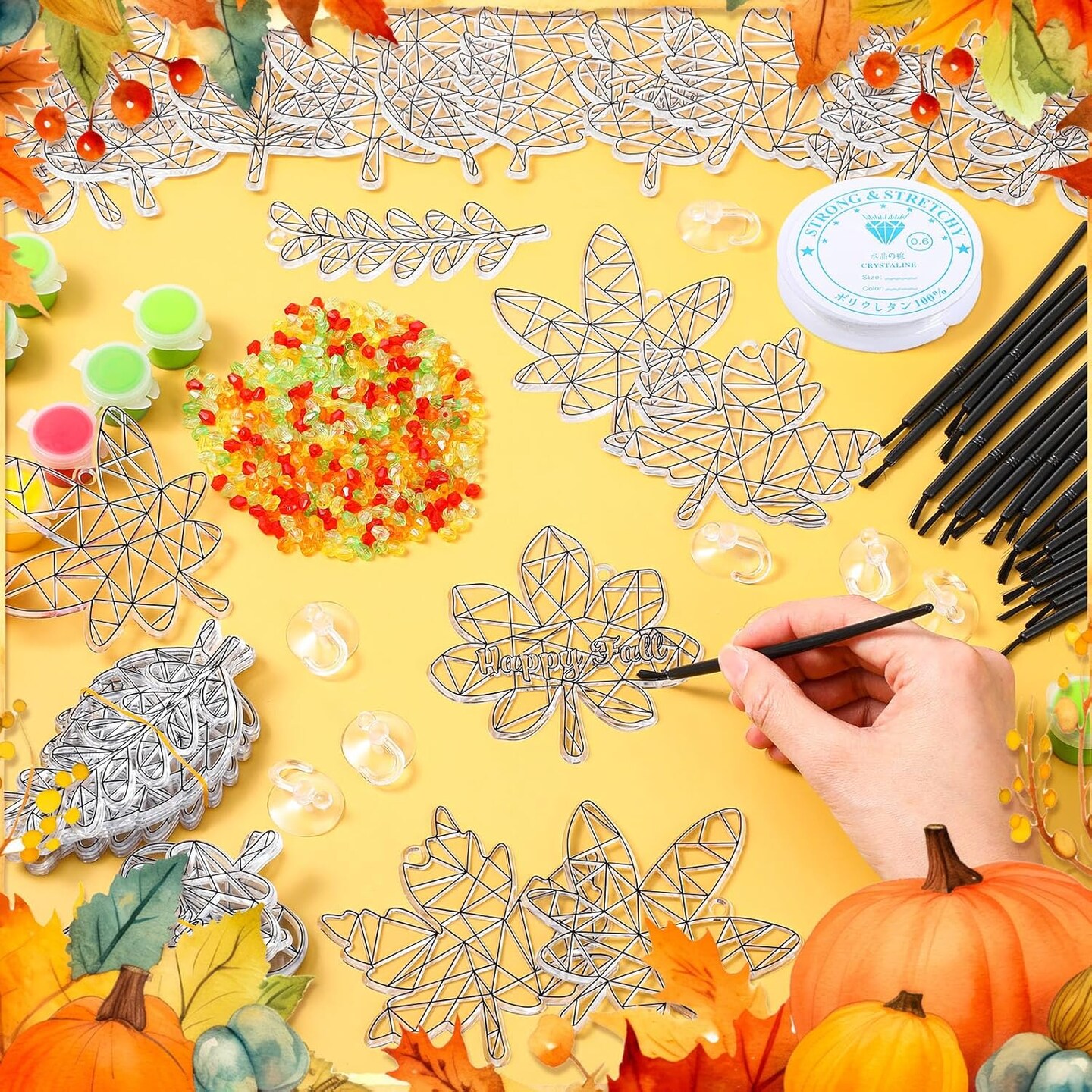 36 Sets Fall Suncatchers Craft Kits