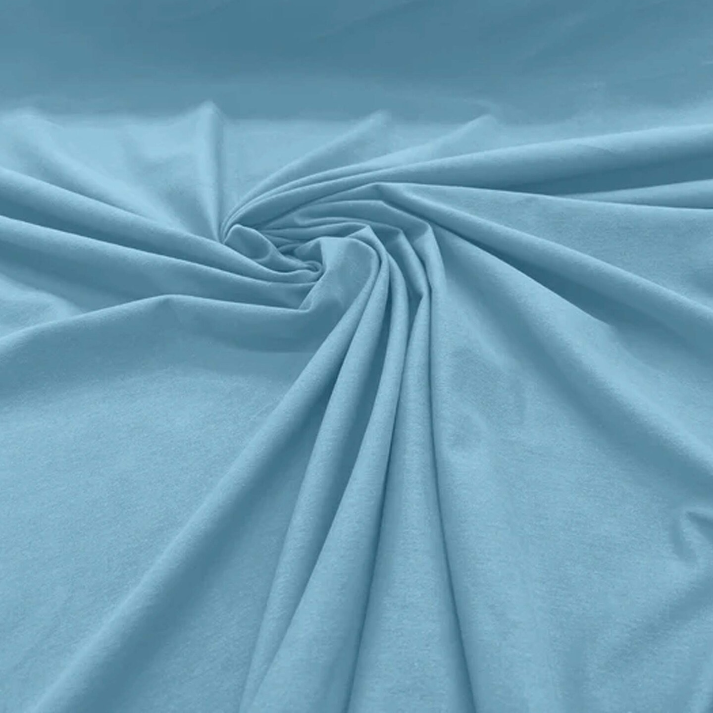 1 Yard Soft Baby Blue Cotton Jersey Spandex Knit Stretch Fabric for Apparel &#x26; Crafts 60&#x22; Width