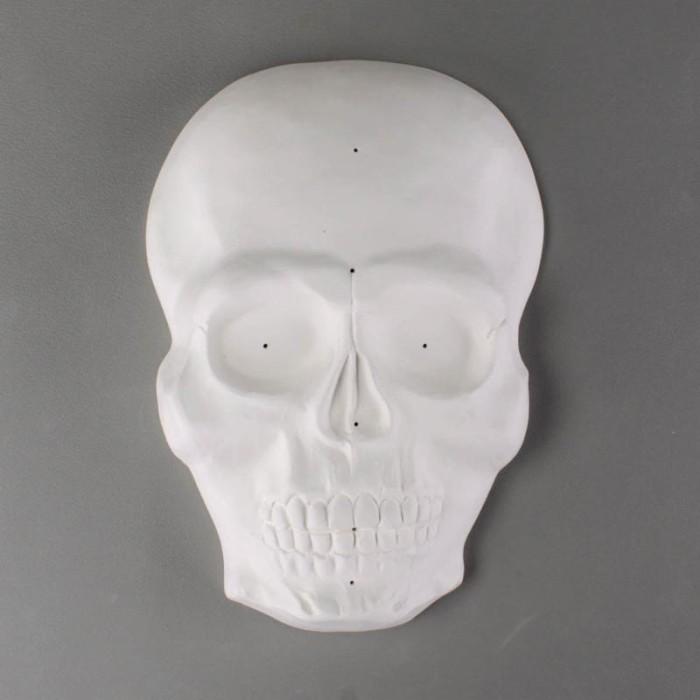 8.25"X 5.5"-Deep 1.5" Sugar Skull Mask Drape Mold Glass Fusing