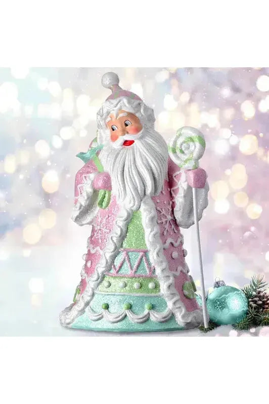 18&#x22; Resin Candylicious Santa: Pastel