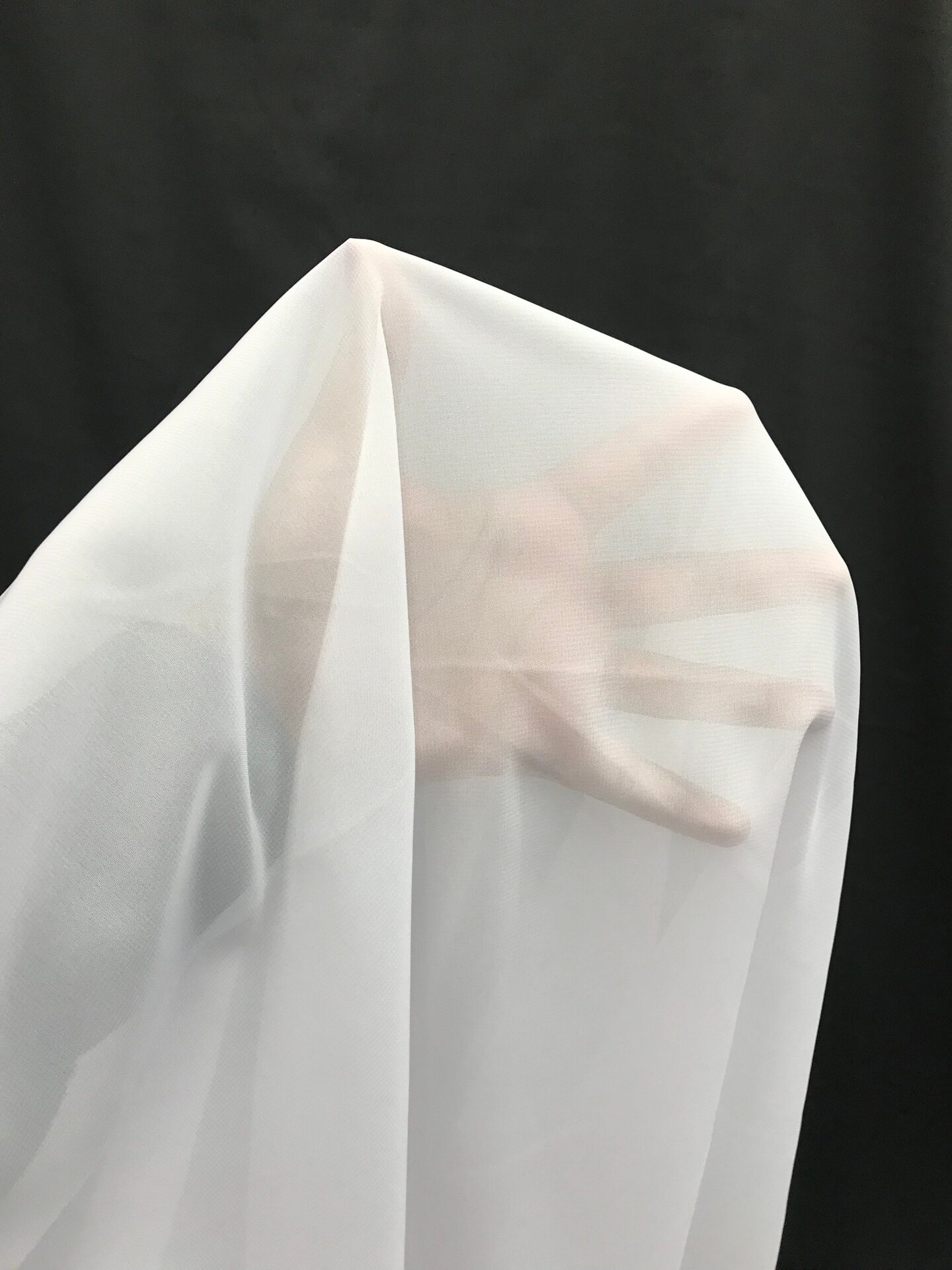 1 Yard White Chiffon Fabric Lightweight Material For Weddings Dresses Veils Curtains Backdrops And Crafts 59/60 Inch Wide