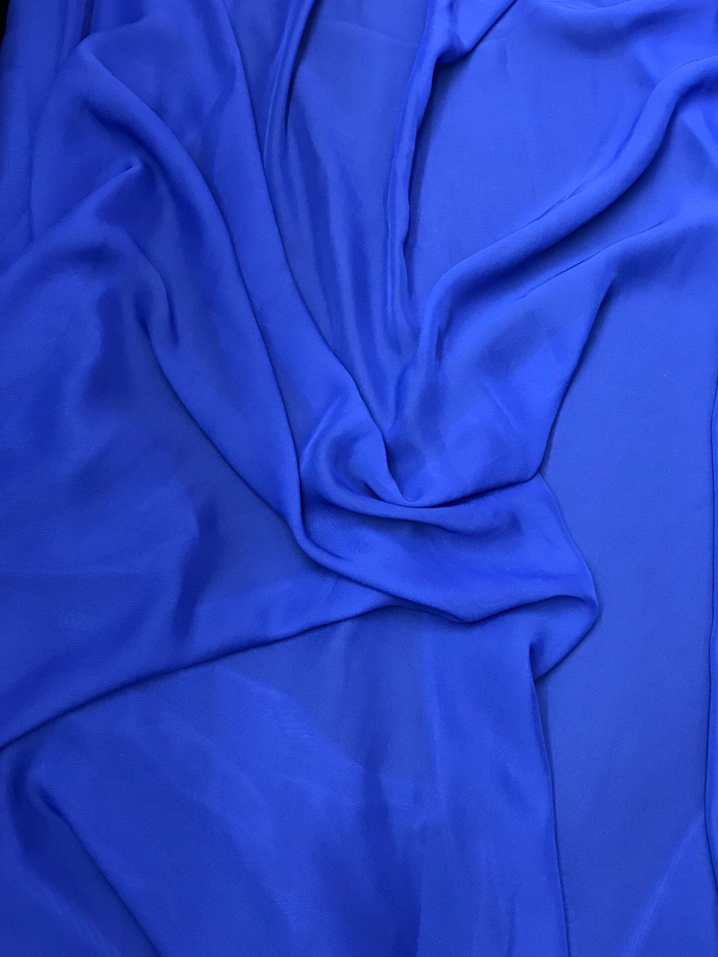 1 Yard Royal Blue Chiffon Fabric Lightweight Material For Formal Gowns Decorations Cosplay Crafts 59/60 Inch Wide