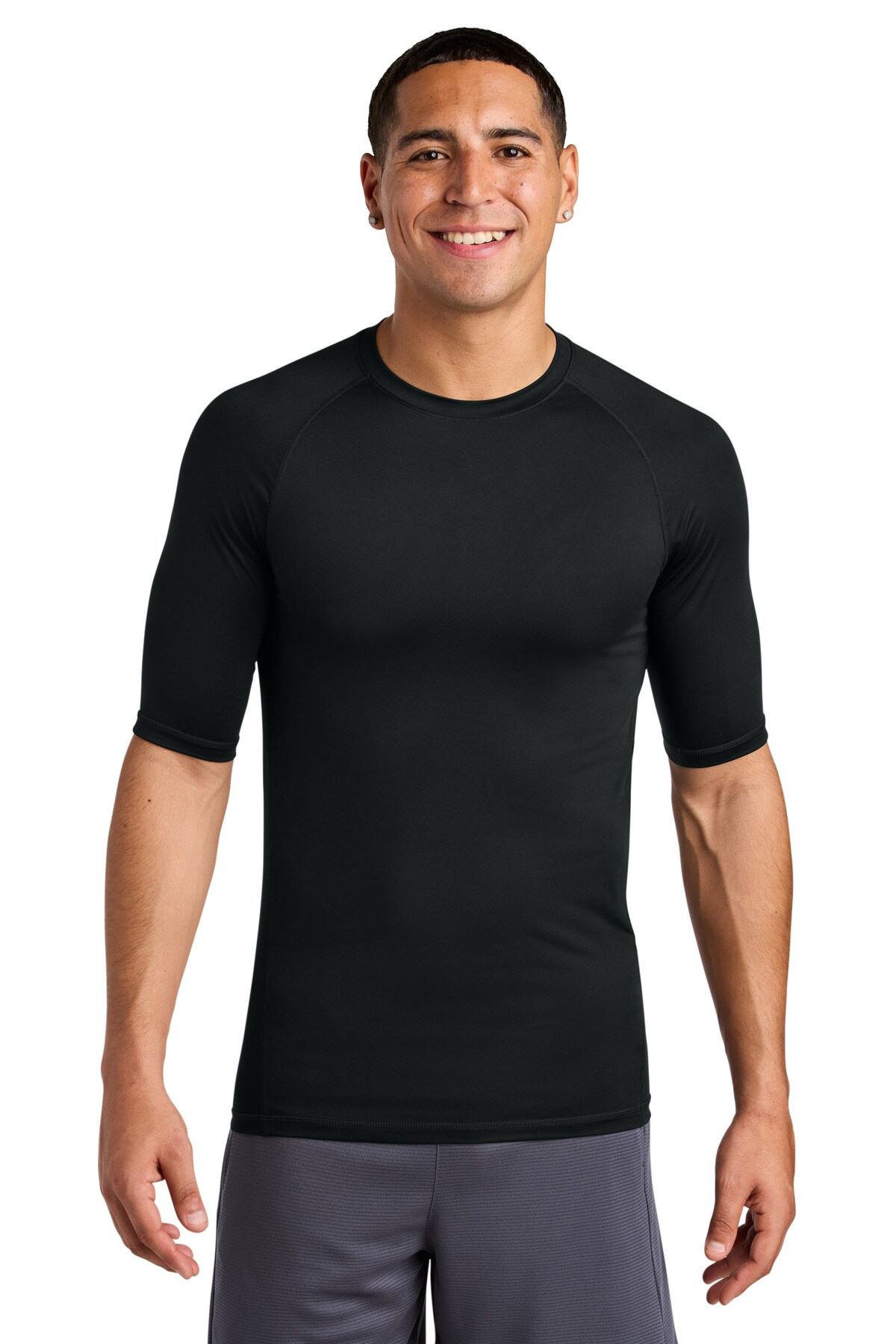 Sport-Tek&#xAE; PosiCharge Compression 1/2-Sleeve Tee
