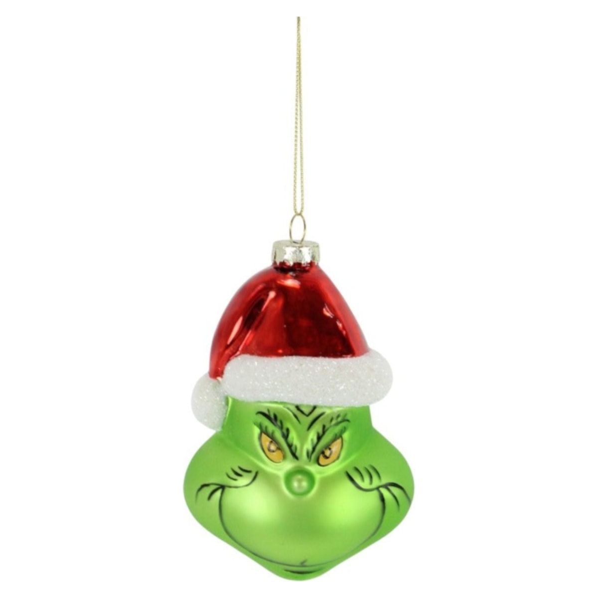 4.5&#x22; Glass Green Monster Ornament
