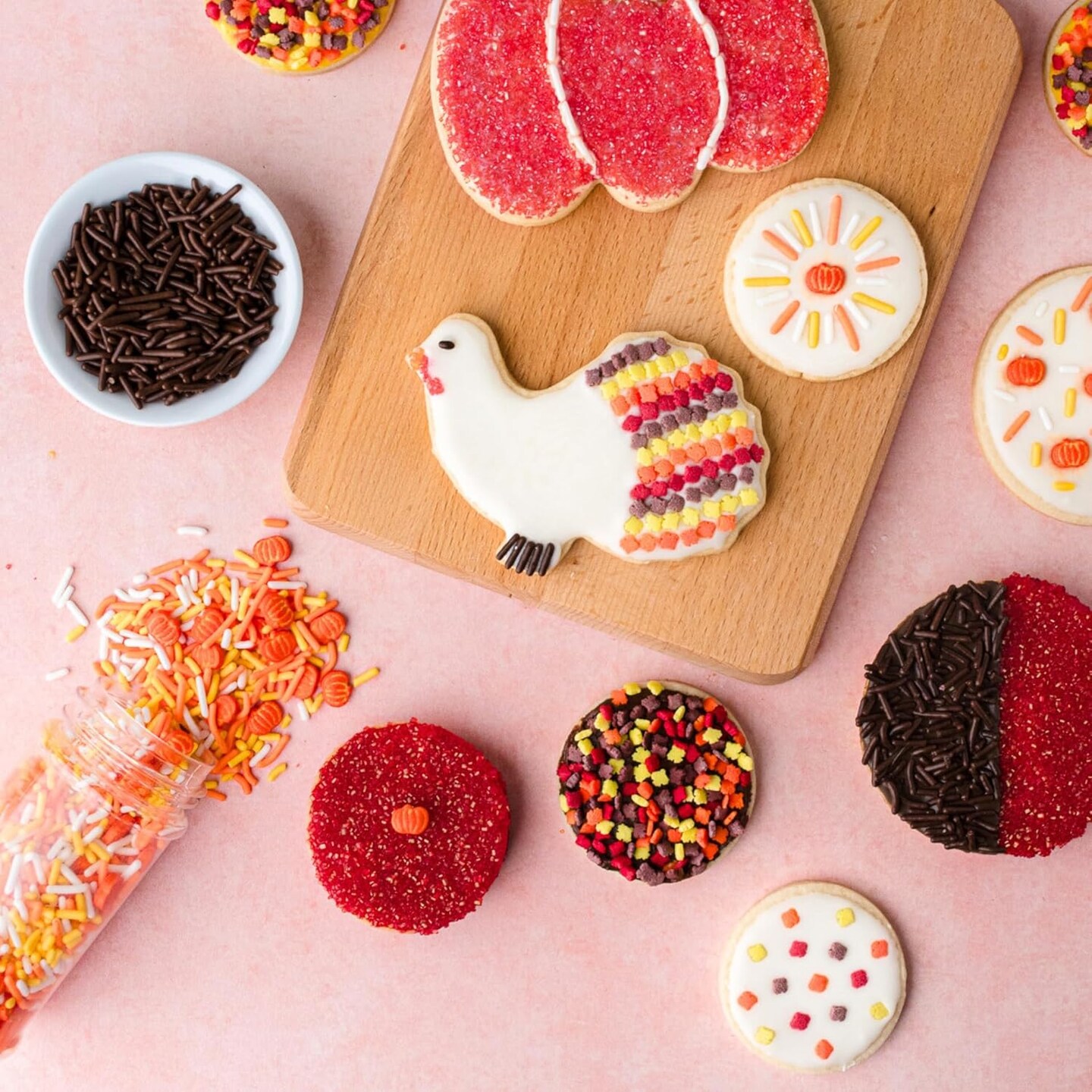 Sprinkles, Fall Sprinkles, Leaf Shapes, 4 pack, 11.57 ounces (Fall)