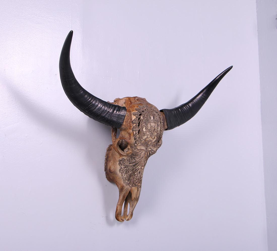 Bull Skull Life Size Statue