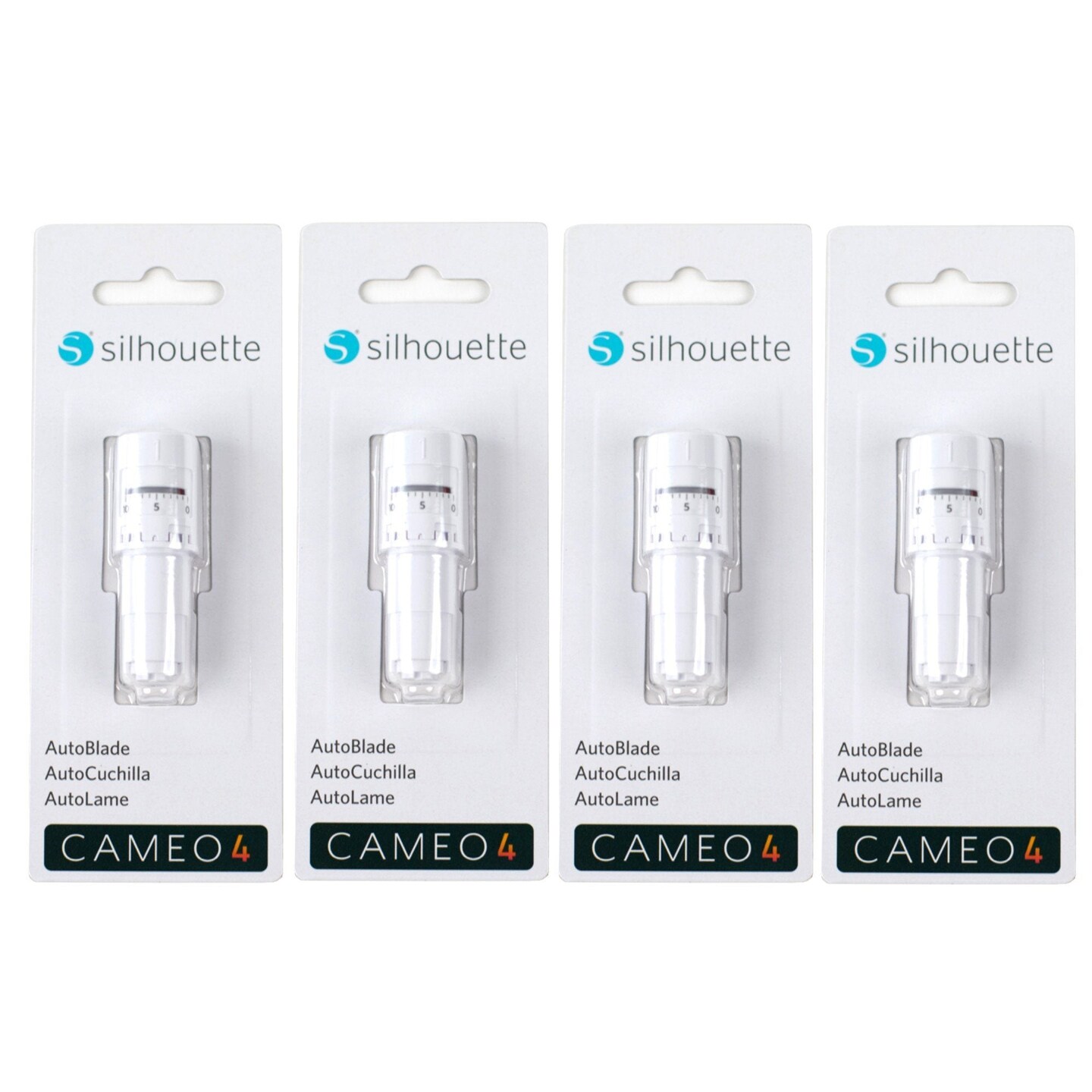 Silhouette Cameo 5, Cameo 4, Curio 2, Portrait 3 &#x26; 4 Autoblade - 4 Pack