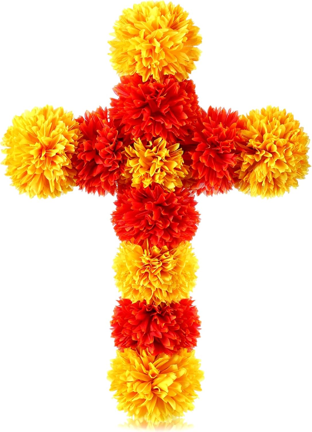 12 x 16 Inch Dia De Los Muertos Decorations (Orange and Yellow)