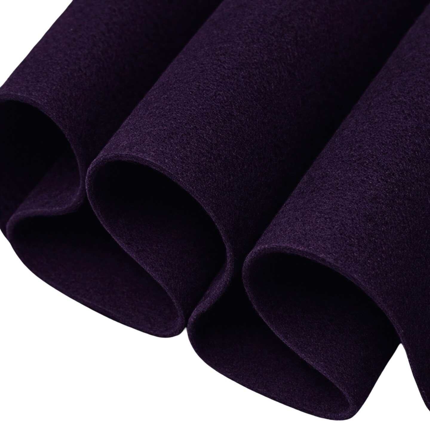 FabricLA Craft Felt Fabric - 72" Inch Wide & 1.6mm Thick Non-Stiff Felt Fabric by The Yard - Use This Soft Felt Roll for Crafts - Felt Material Pack - Plum Felt, 2 Continuous Yards