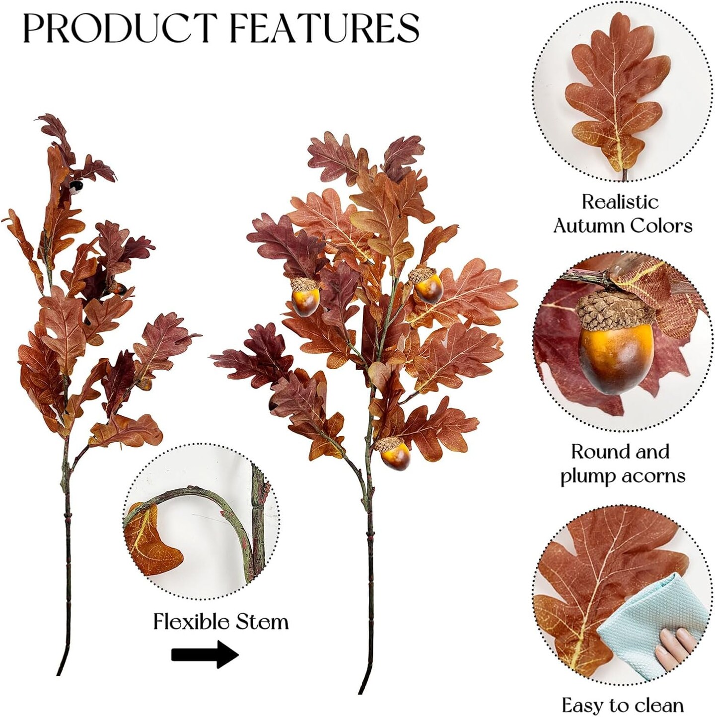 Fall Floral Stems with Acorns