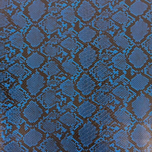 1 Yard Caicos Snake Skin Faux Leather Vinyl Fabric For Upholstery Handbags 54" Width