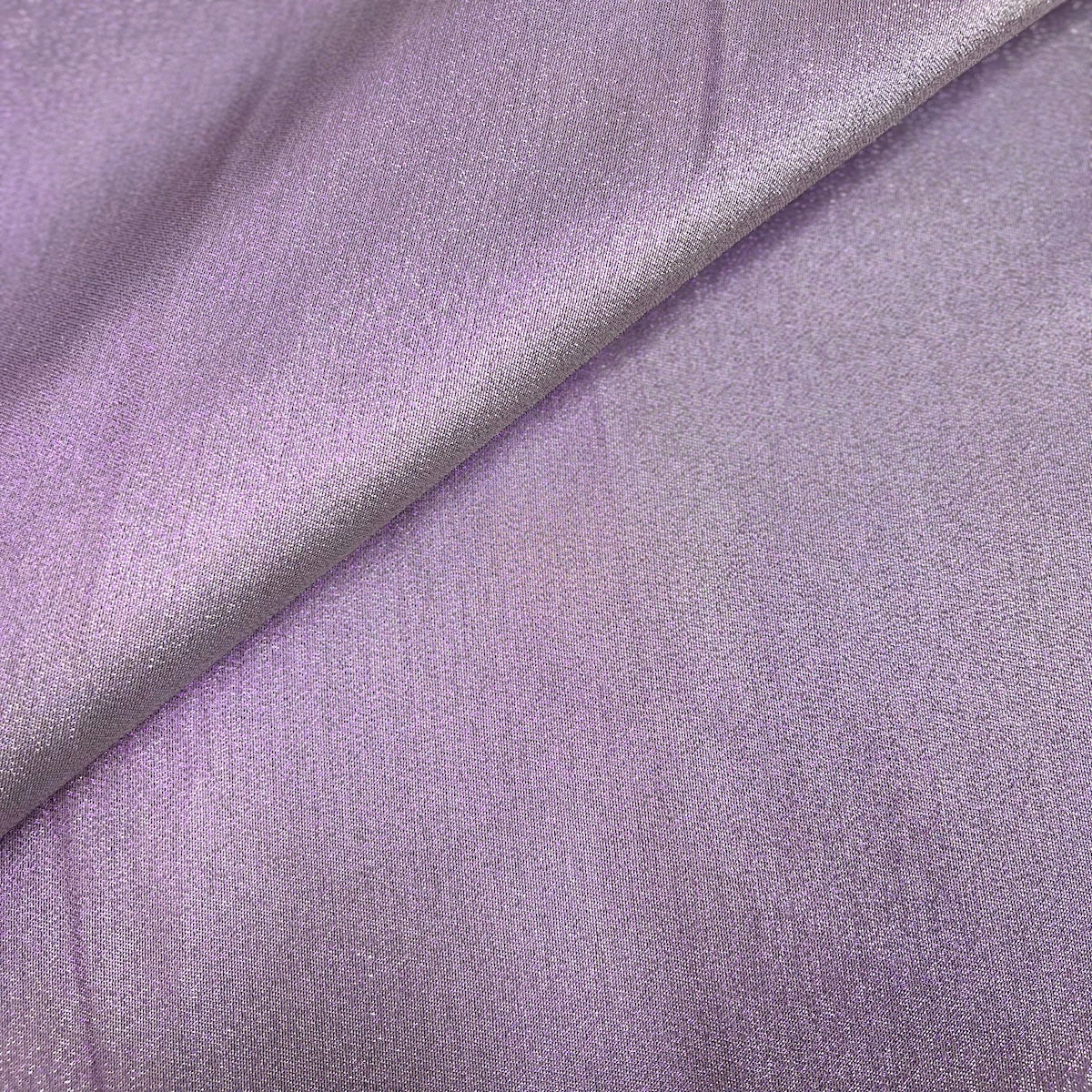 1 Yard Iridescent Glitter Lurex Faux Satin Polyester Fabric Sparkling Material 58 Inch Width