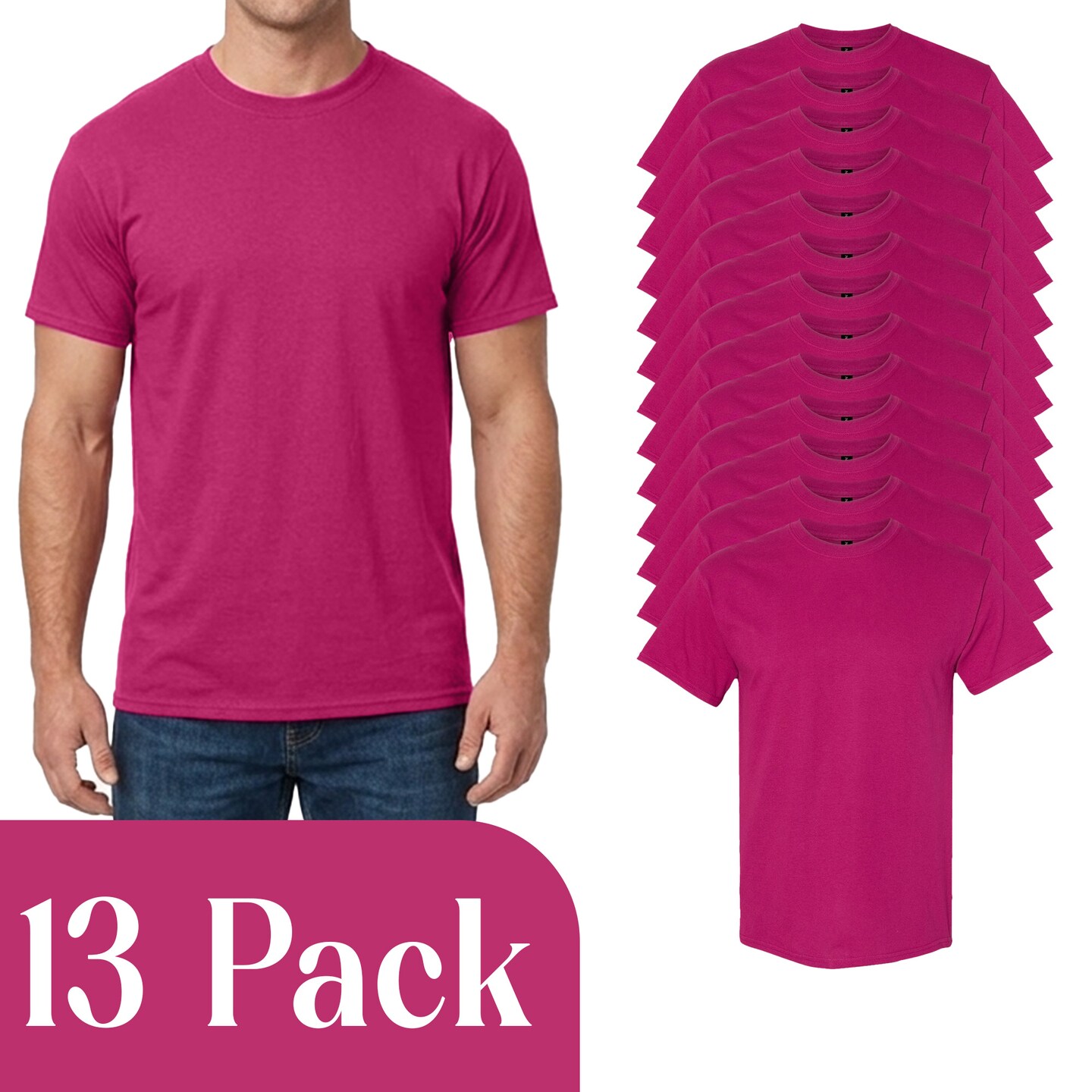 Gildan Craft-Ready Heavy Cotton T-Shirt, Adult's Berry DIY Project Blank Shirt