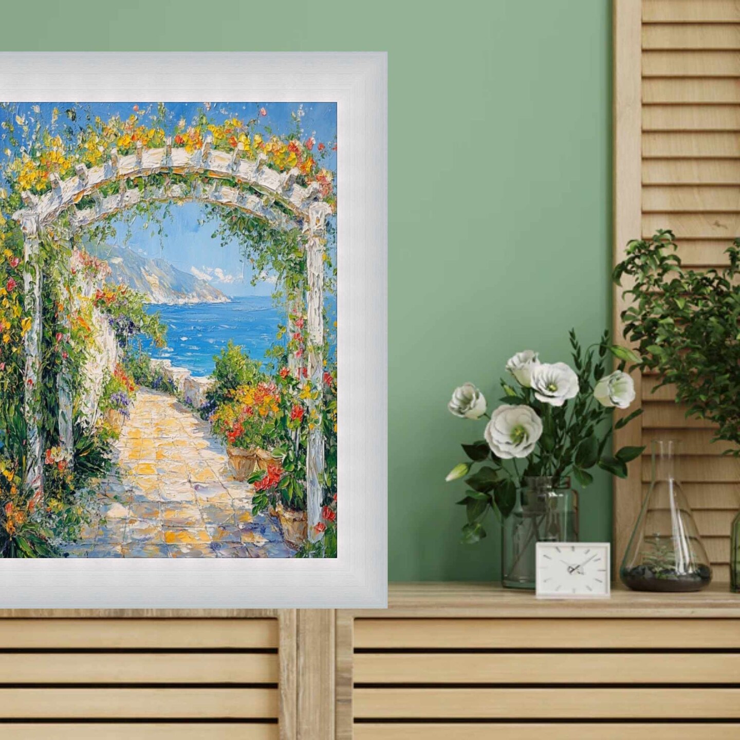 Modern Stainless Steel Flat Picture Frame 8x8 frame