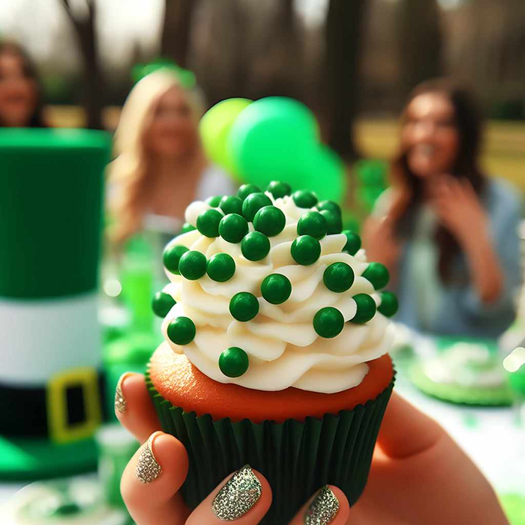 Krazy Sprinkles - Green 8mm Beads (1/2 Cup, 1x Jar) for Cakes, Ice Cream &#x26; Cookies