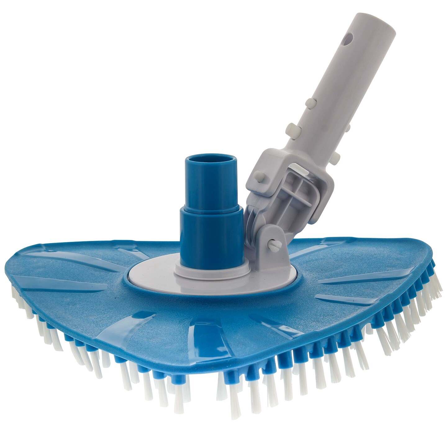 U.S. Pool Supply&#xAE; Flexible Triangular Pool Vacuum Head with Swivel Connection, Multi-Directional Fishtail EZ Clip Handle - Connects to 1-1/2&#x22;, 1-1/4&#x22; Vacuum Hose, Poles