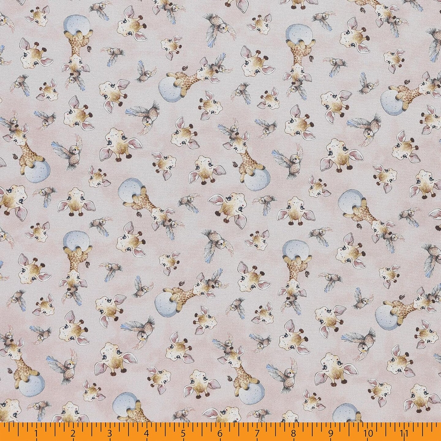 Mook Fabrics Safari Buddies Cotton Fabric [45in. Wide] - By The Yard