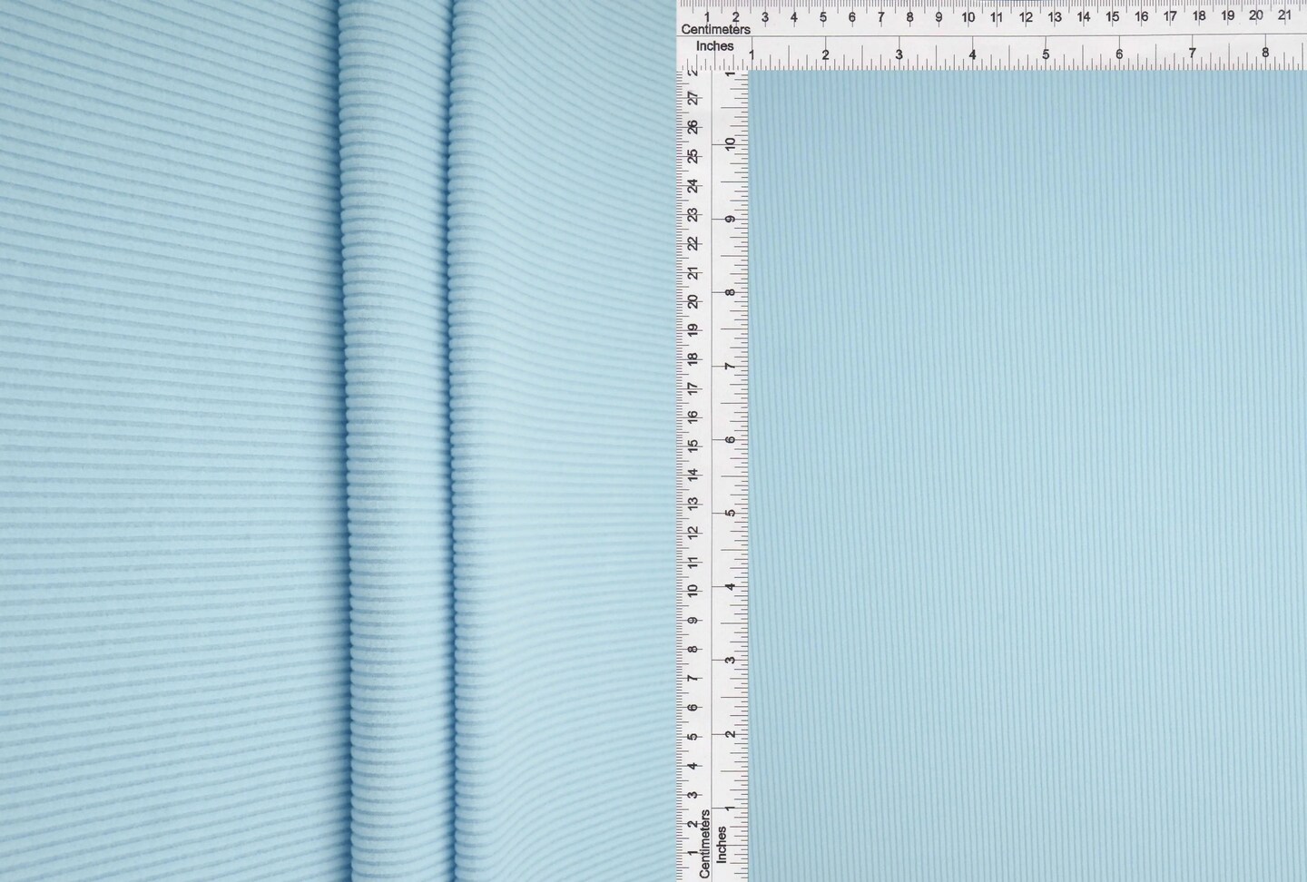 1 Yard Cool Cotton Fleece Rib Solid Fabric 260 GSM Polyester Spandex 54/56&#x22; Width