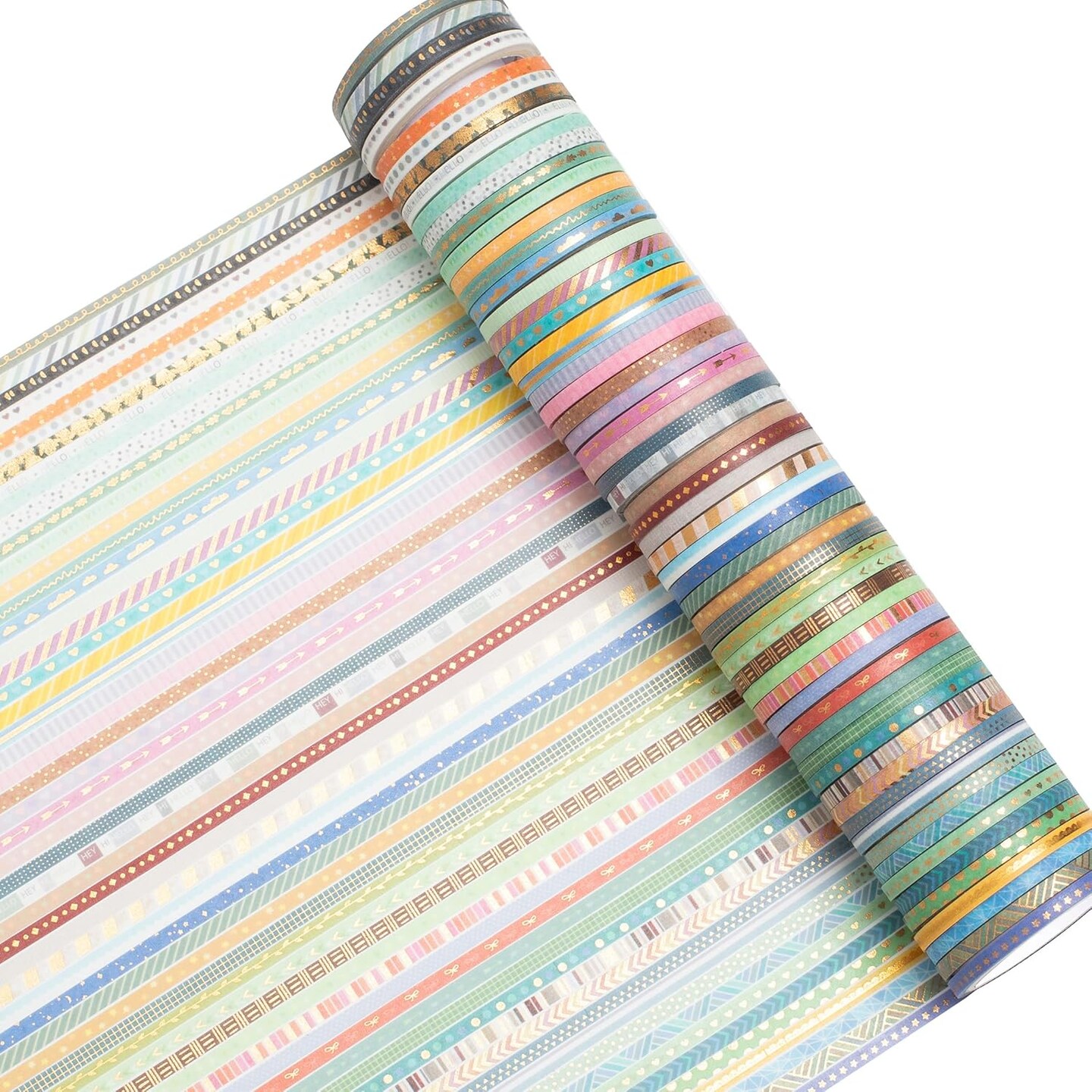 60 Rolls Skinny Washi Tape