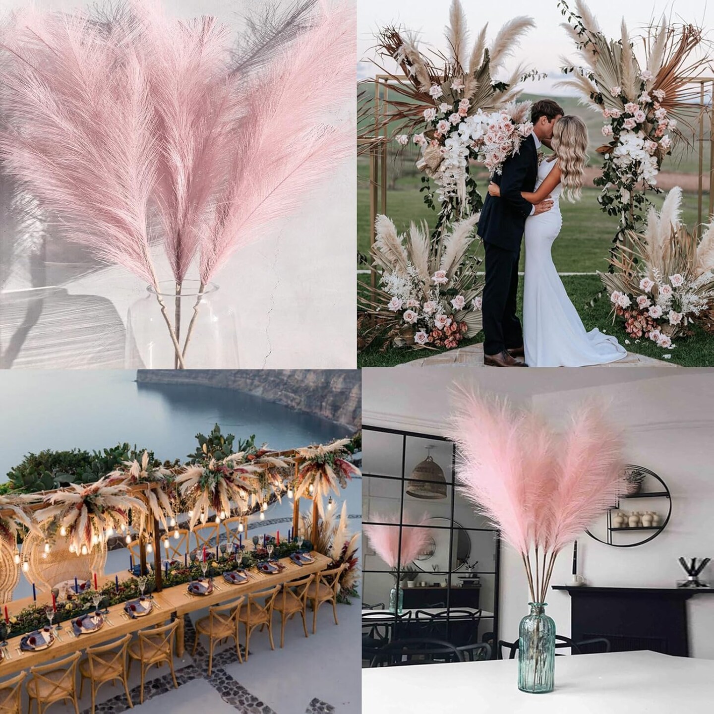 Faux Pampas Grass (B-pink)