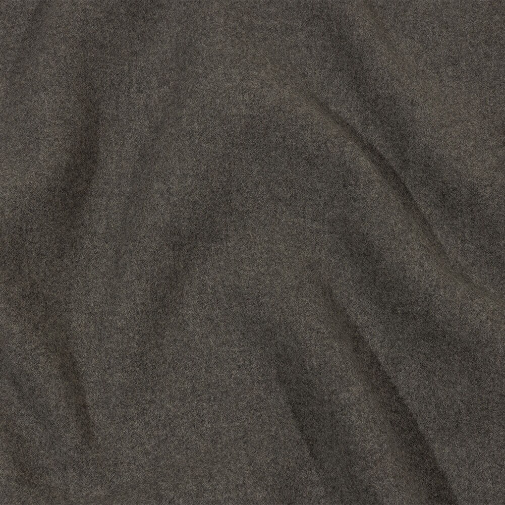 1 Yard Balenciaga Italian Heathered Gray Felted Virgin Wool Double Cloth Coating 54’’ Width