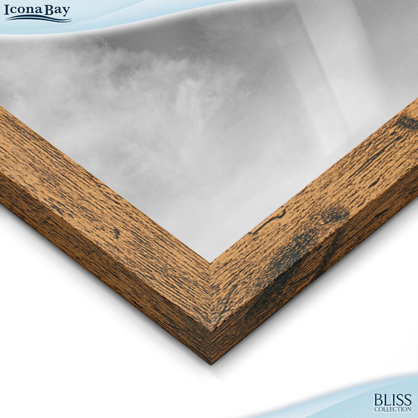 5x7 Wall Hanging Picture Frames Collage with 4 Openings(Rustic Brown)33.46"L x 7.8"W