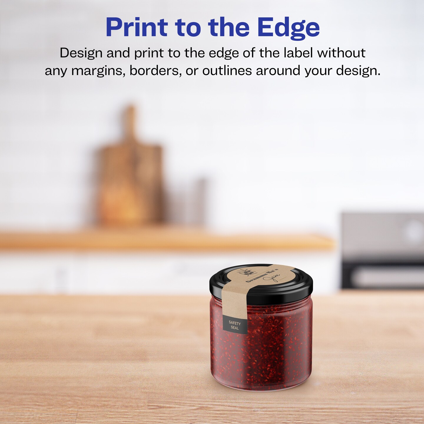Avery Kraft Brown Wraparound Labels with Sure Feed, 1.5" x 3.5"