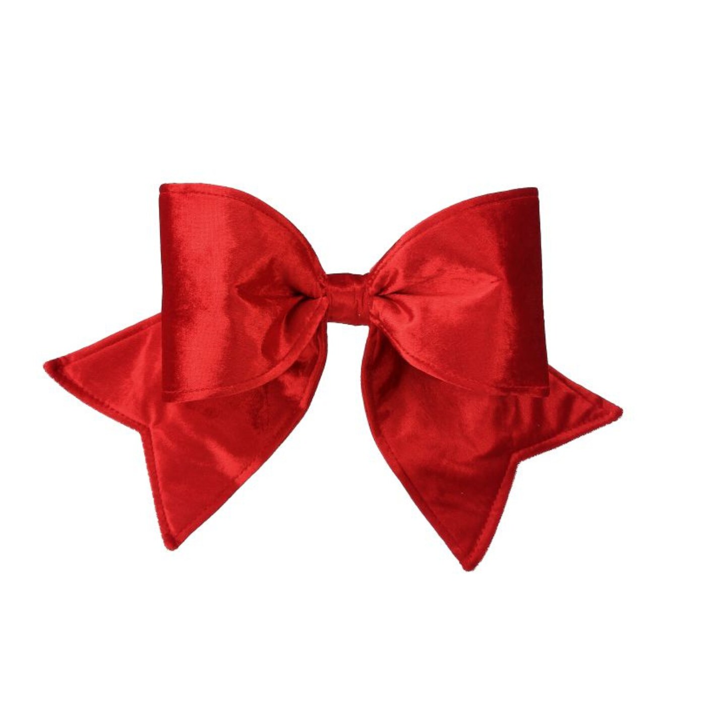 16&#x22; Outdoor Velvet Red Bow &#x2013; UV Protected Holiday Decoration-MTX76050