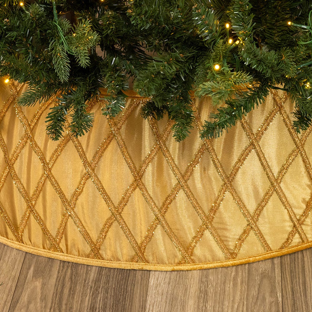 Kurt Adler 24-Inch Gold Satin Tree Collar