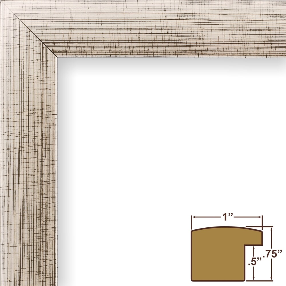 5x7 Matted Picture Frame, Contemporary 1 Inch MDF  Moulding, Wall Display Frame for Art, Posters, or Photos by wallsthatspeak