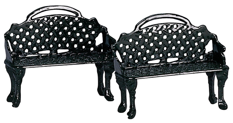 Lemax Patio Bench for Christmas Villages (Set of 2)