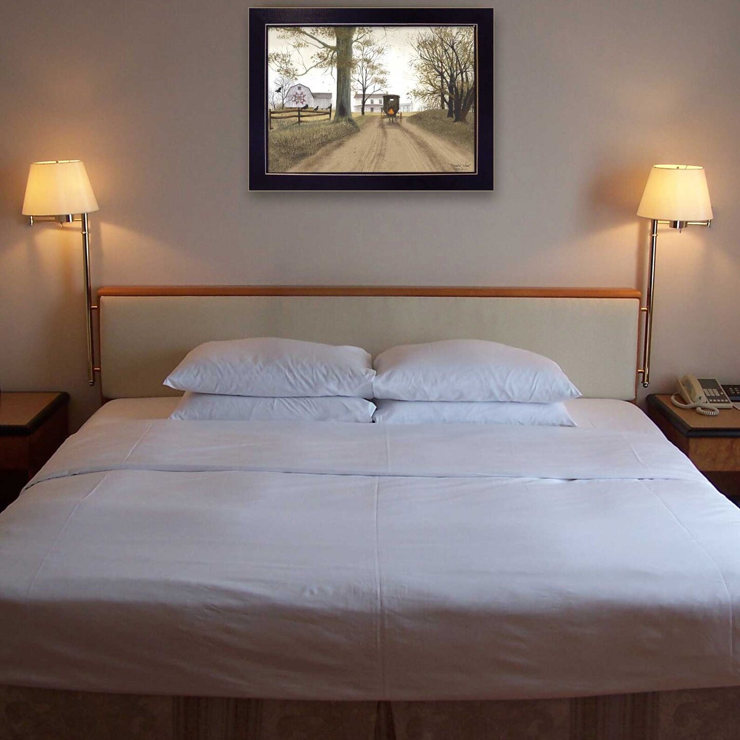 Edge Collections - 18" x 14" - Black - Billy Jacobs Headin' Home Framed Print - 1 Piece