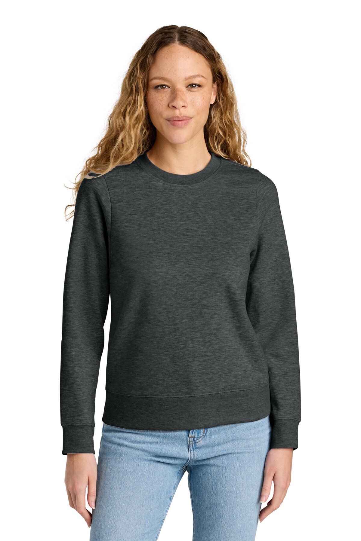 District&#xAE; Womens V.I.T. Fleece Crew Soft Comfortable Stylish Pullover