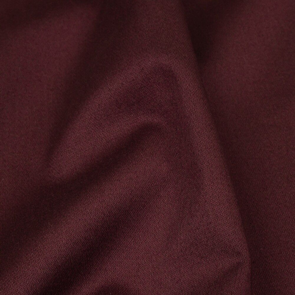 1 Yard Stretch Cotton Sateen Burgundy Carlos Collection Fabric