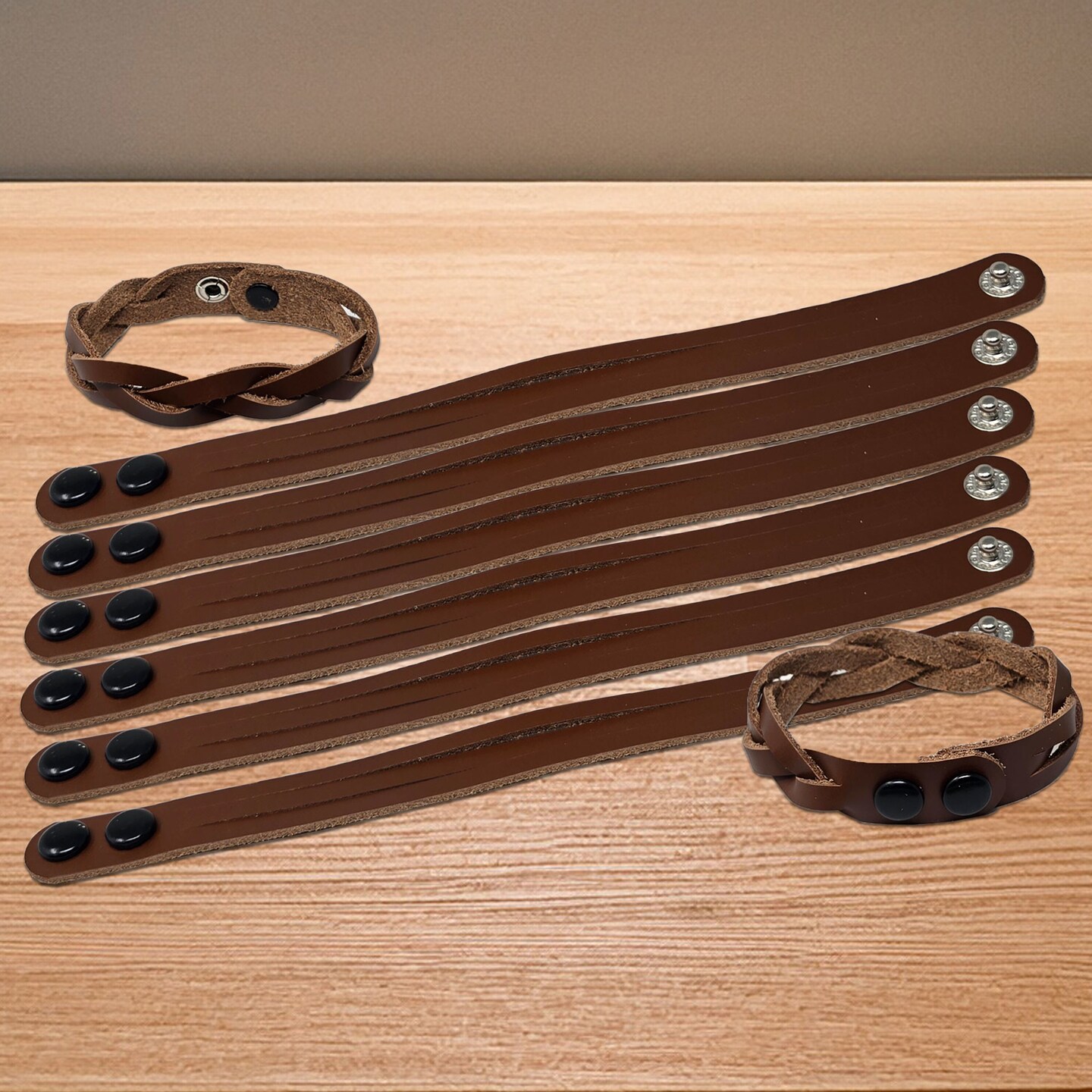 DIY Leather Bracelet Kit – Adjustable Mystery Braid for Beginners & Teens – Handmade Leather Jewelry Craft Kit