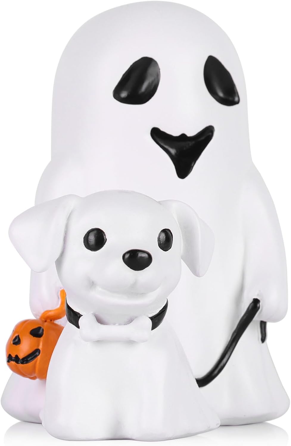 Halloween Tabletop Ghost Walking Dog Statue Decoration