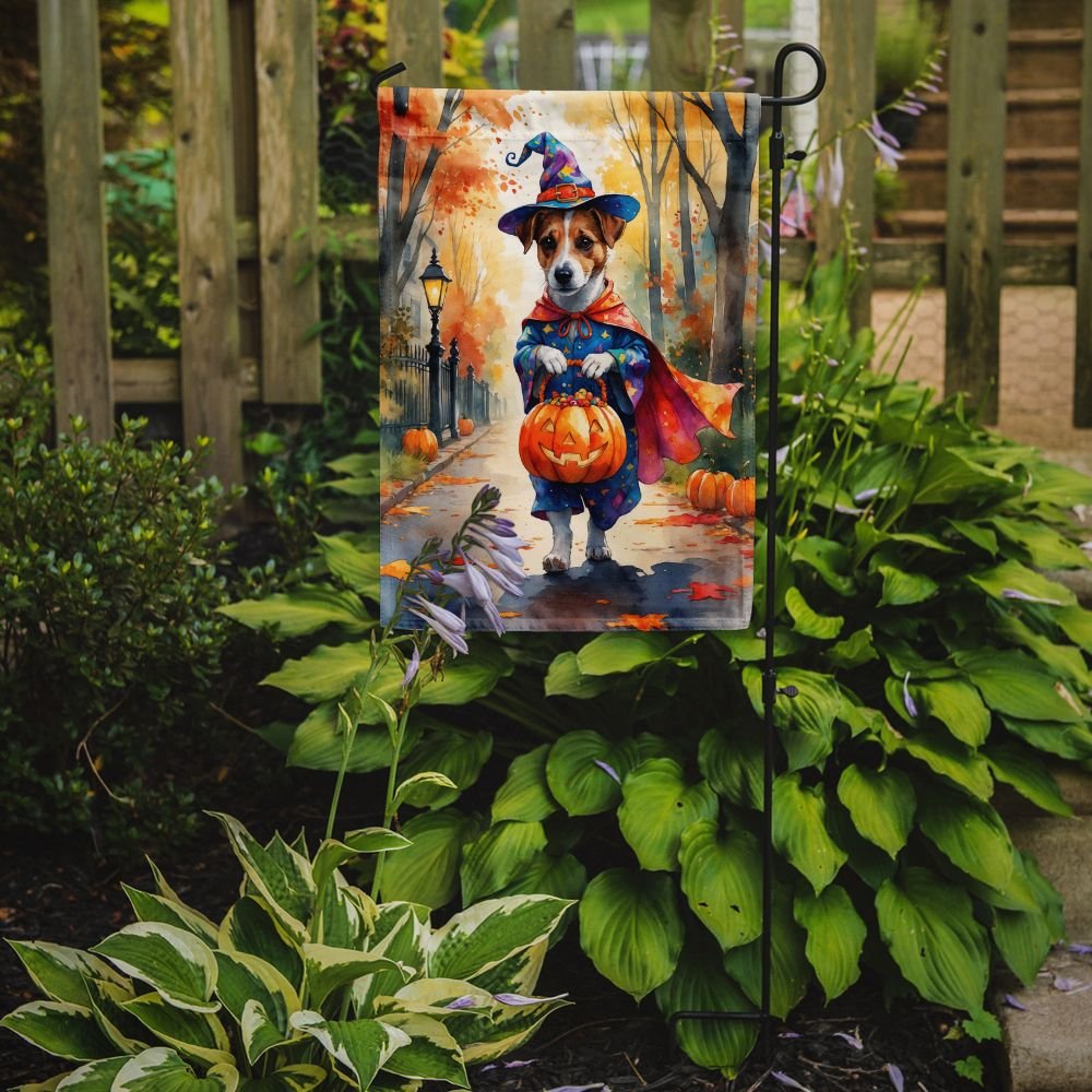 Edge Collections - 11.25" X 15.5" - Multicolor - Jack Russell Terrier Halloween Garden Flag - 1 Piece