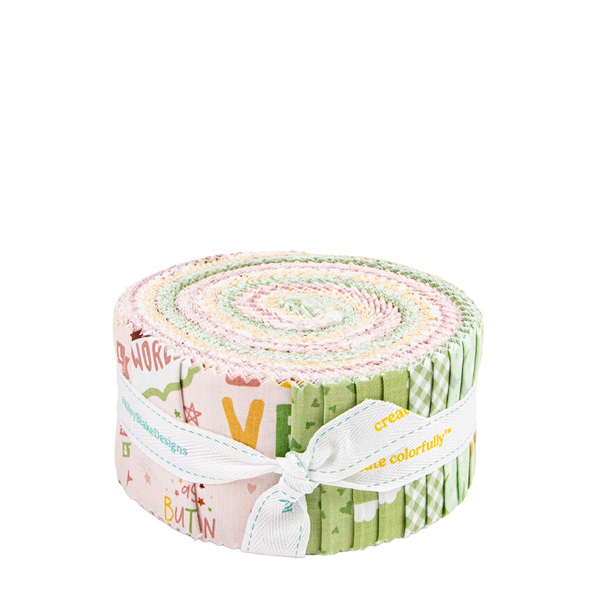 Baby Girl 2.5&#x22; Strip Roll (Jelly Roll / Rolie Polie) by  for Riley Blake (RP-16770-40)