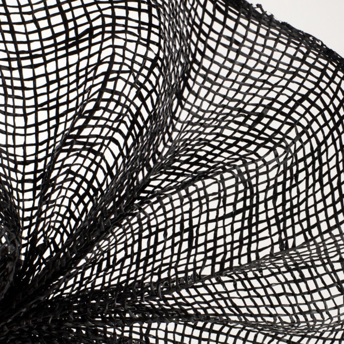 10&#x22; Poly Burlap Mesh Ribbon: Black