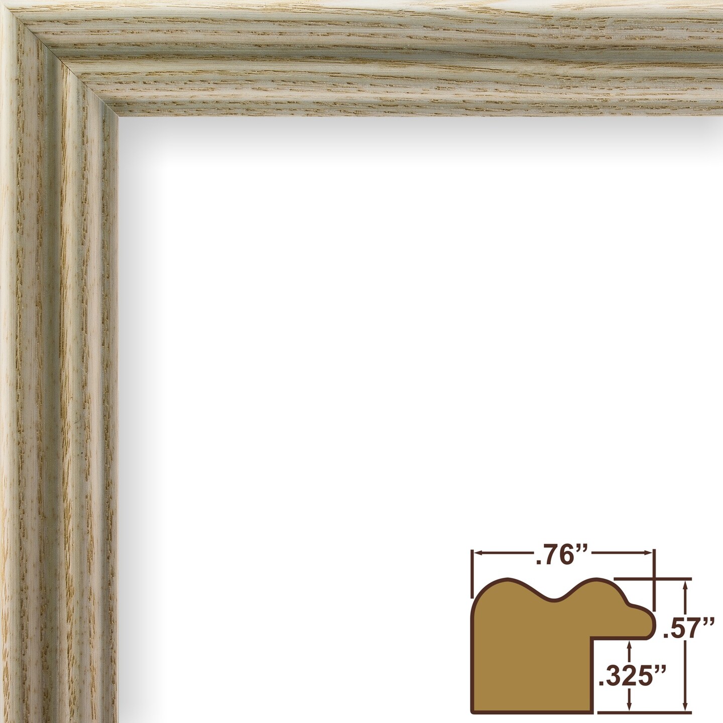 18x36 Picture Frame, Wiltshire 200 0.75 Inch Wood Moulding, Wall Display Frame for Art, Posters, or Photos by wallsthatspeak