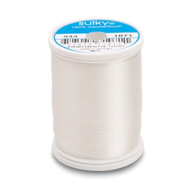 Sulky 40 Wt. Rayon Thread- Off White - 850 yd. Spool