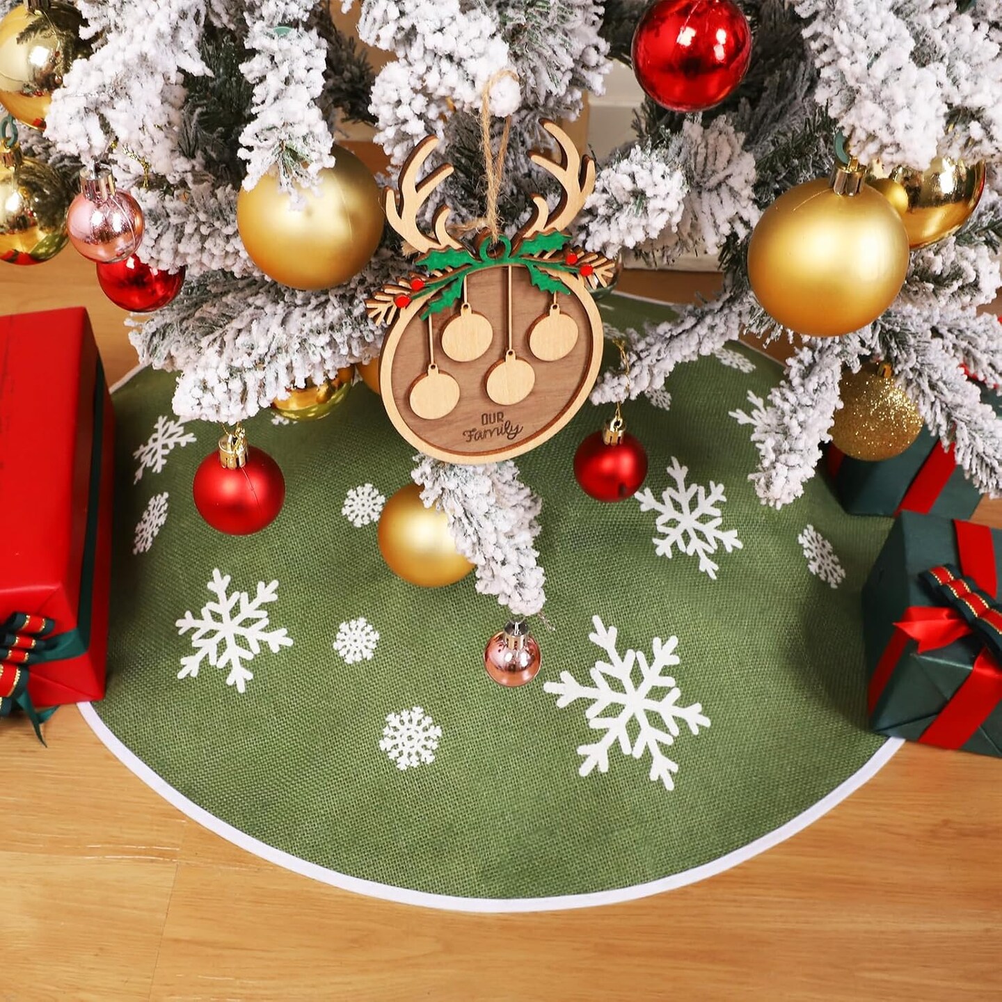 Christmas Small Tree Skirt (&#x9;Green) &#x9;30 Inch