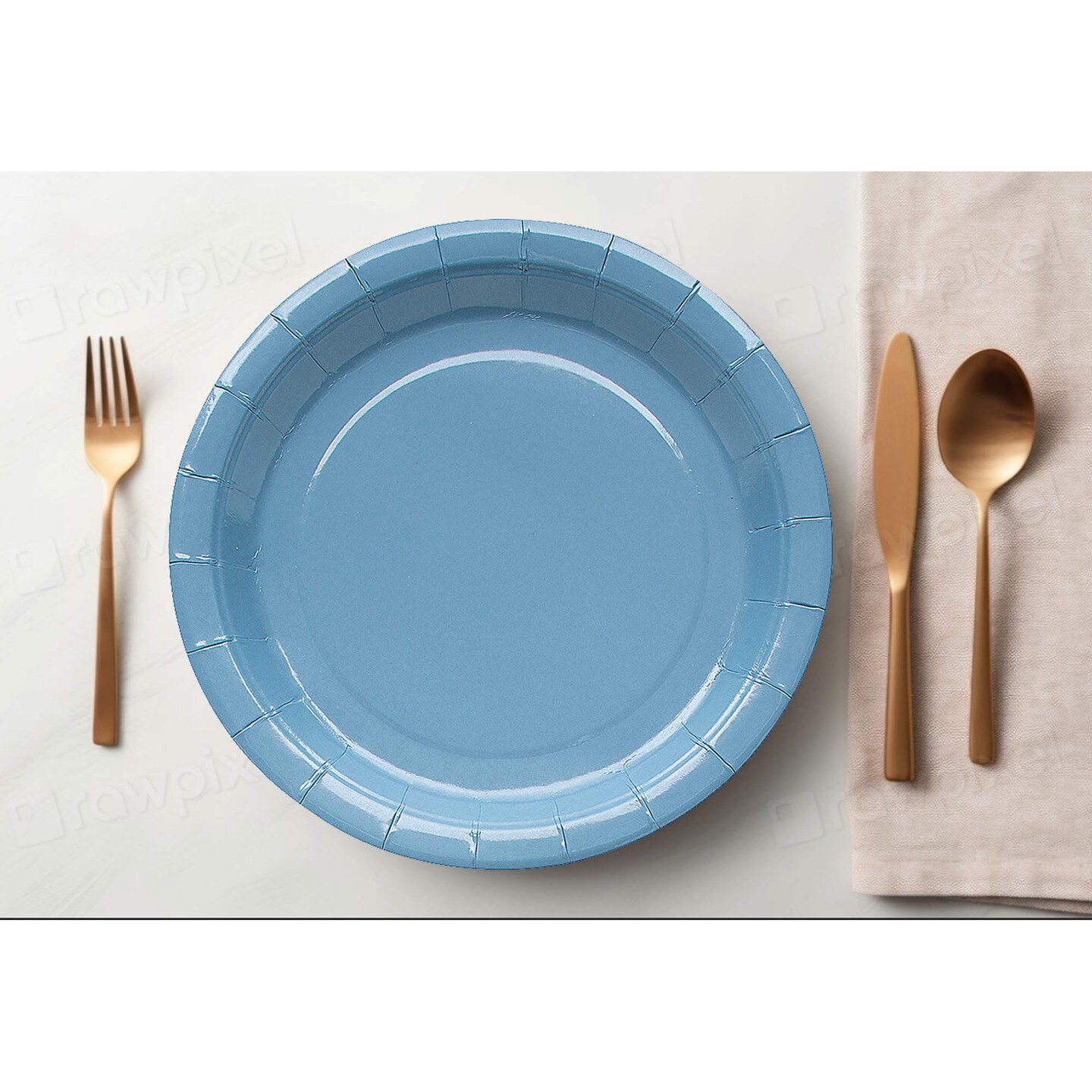 24 Count Slate Color Dessert Plates 7 Inch Round Paper for Snacks and Cake