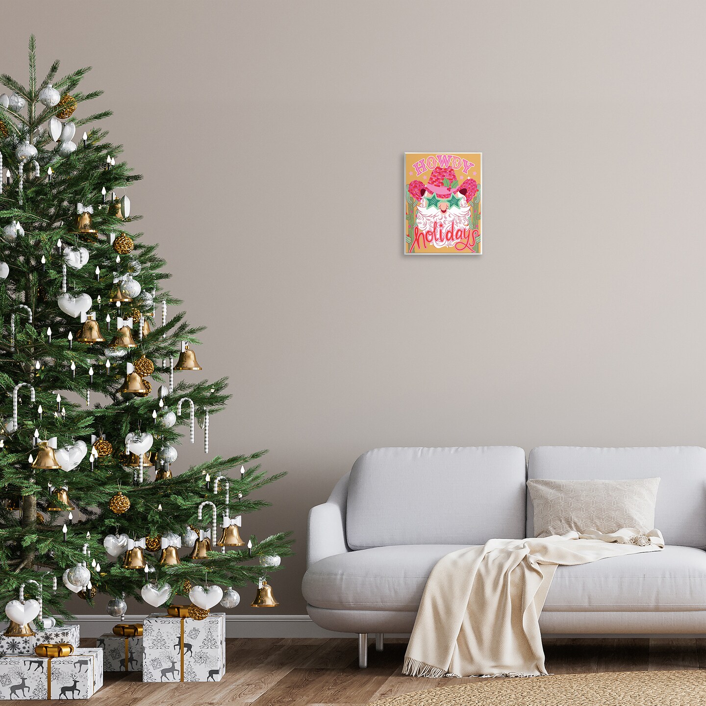 Stupell Industries Howdy Holidays Cowboy Santa Wall Plaque By Arrolynn Weiderhold