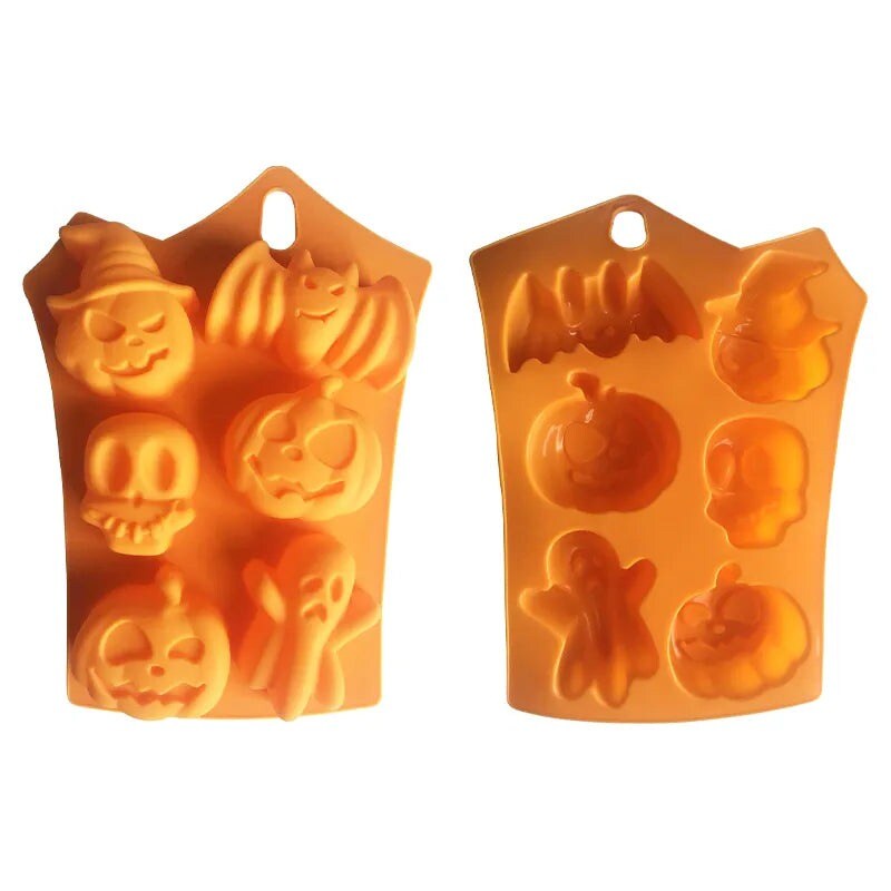 Halloween Silicone Mold Spooky Candy Chocolate, Jelly & Cake Pop Mold