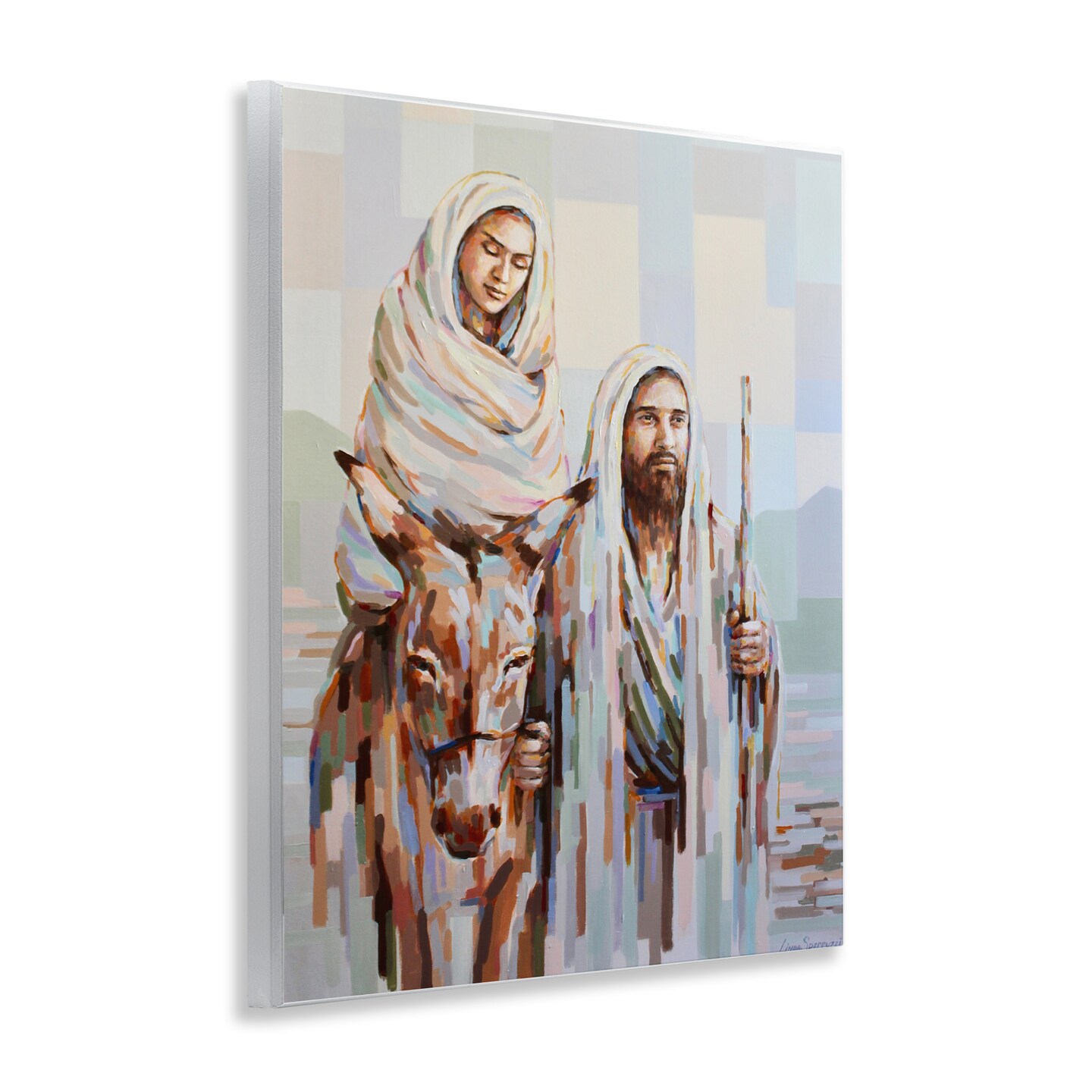 Stupell Industries The Journey Modern Nativity Wall Plaque By Linda Sperruzzi