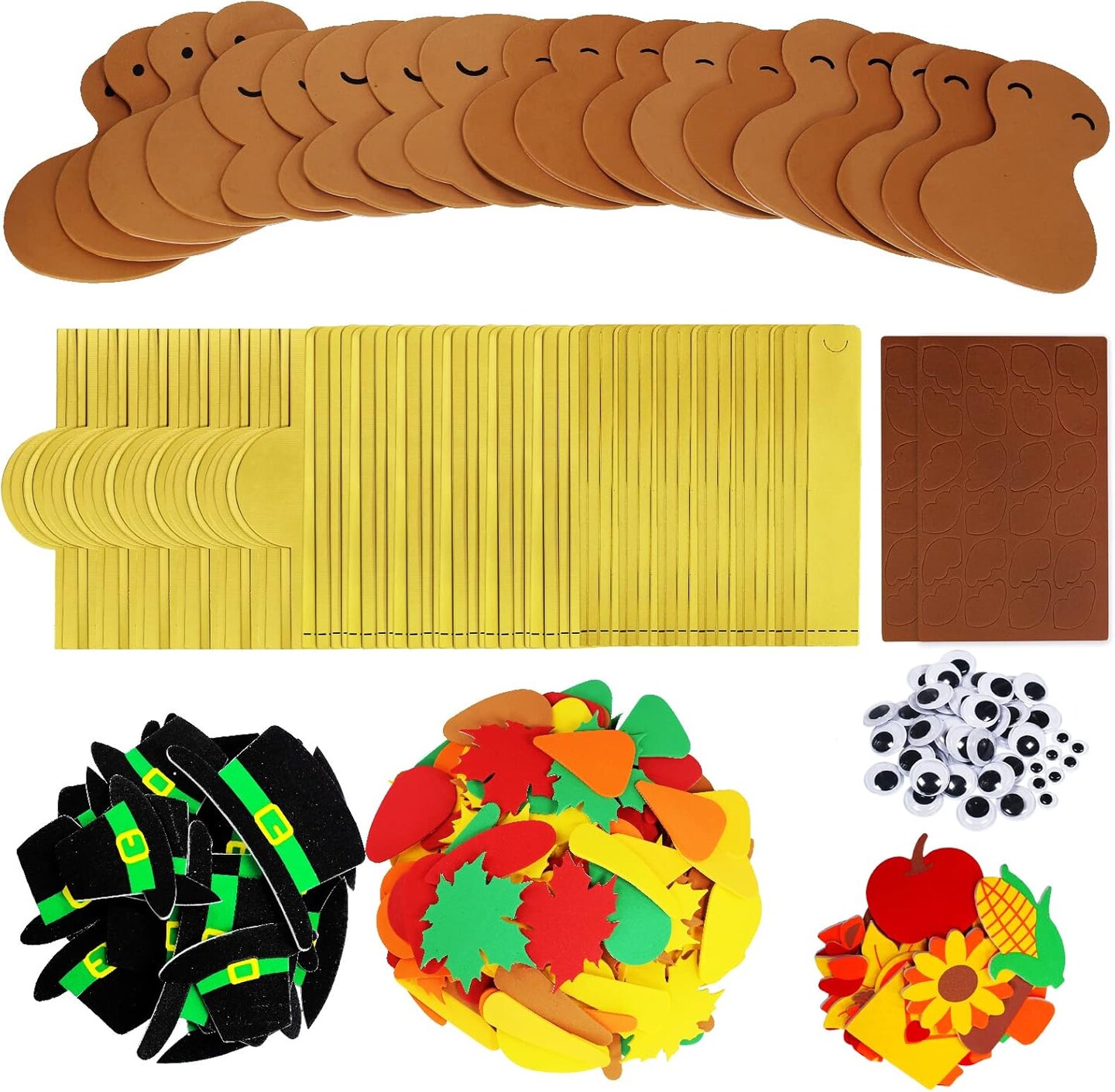 24 Sets Thanksgiving Turkey Headbands Fall Craft Kits