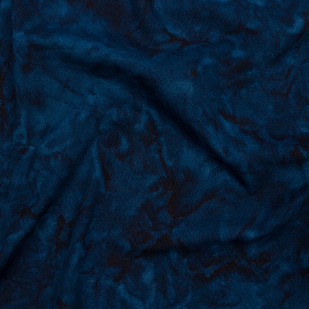 1 Yard Navy Blue Abstract Quilting Cotton Fabric 44&#x22; Wide